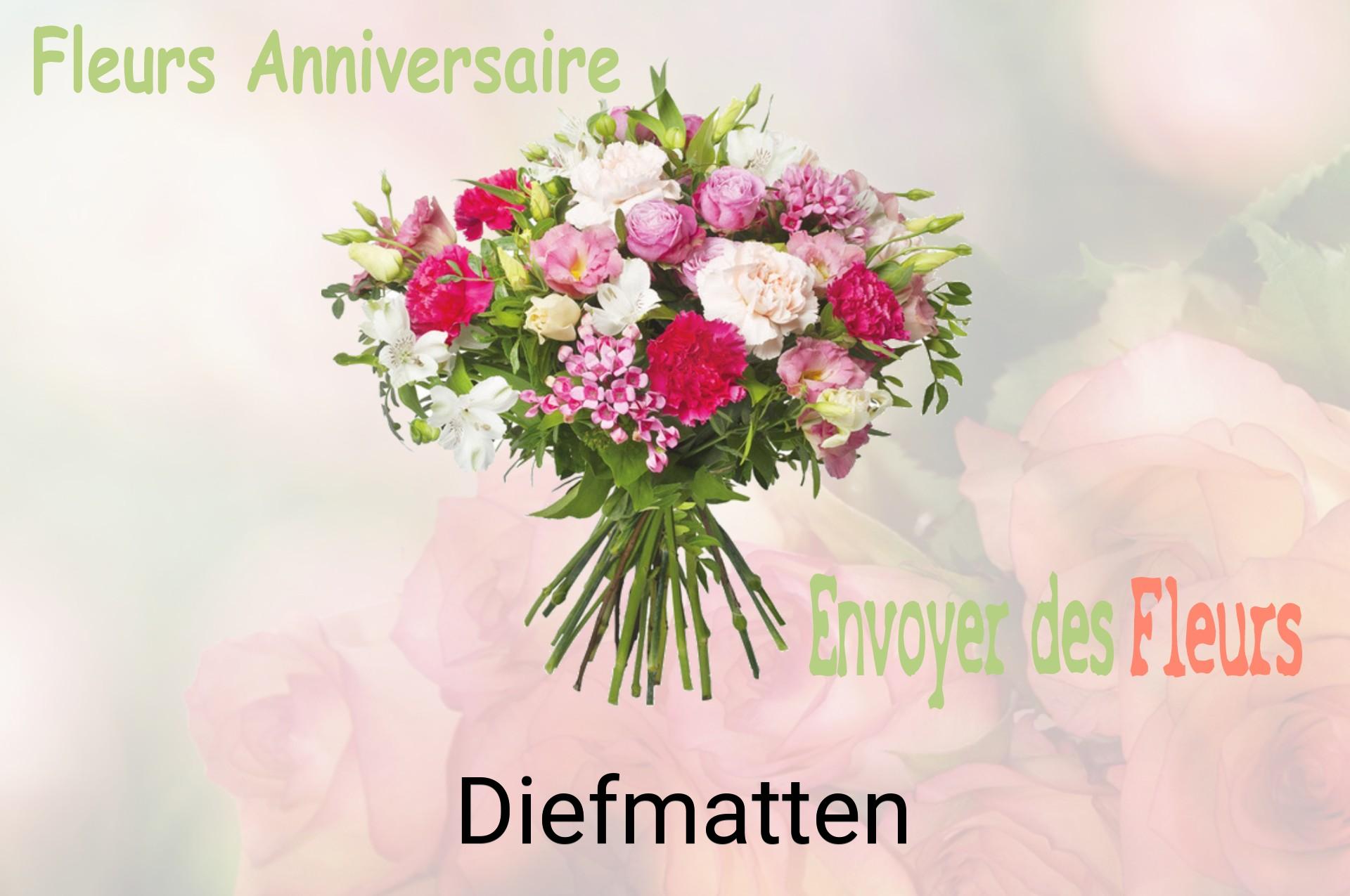 Bouquet de fleurs d’anniversaire livré à Diefmatten