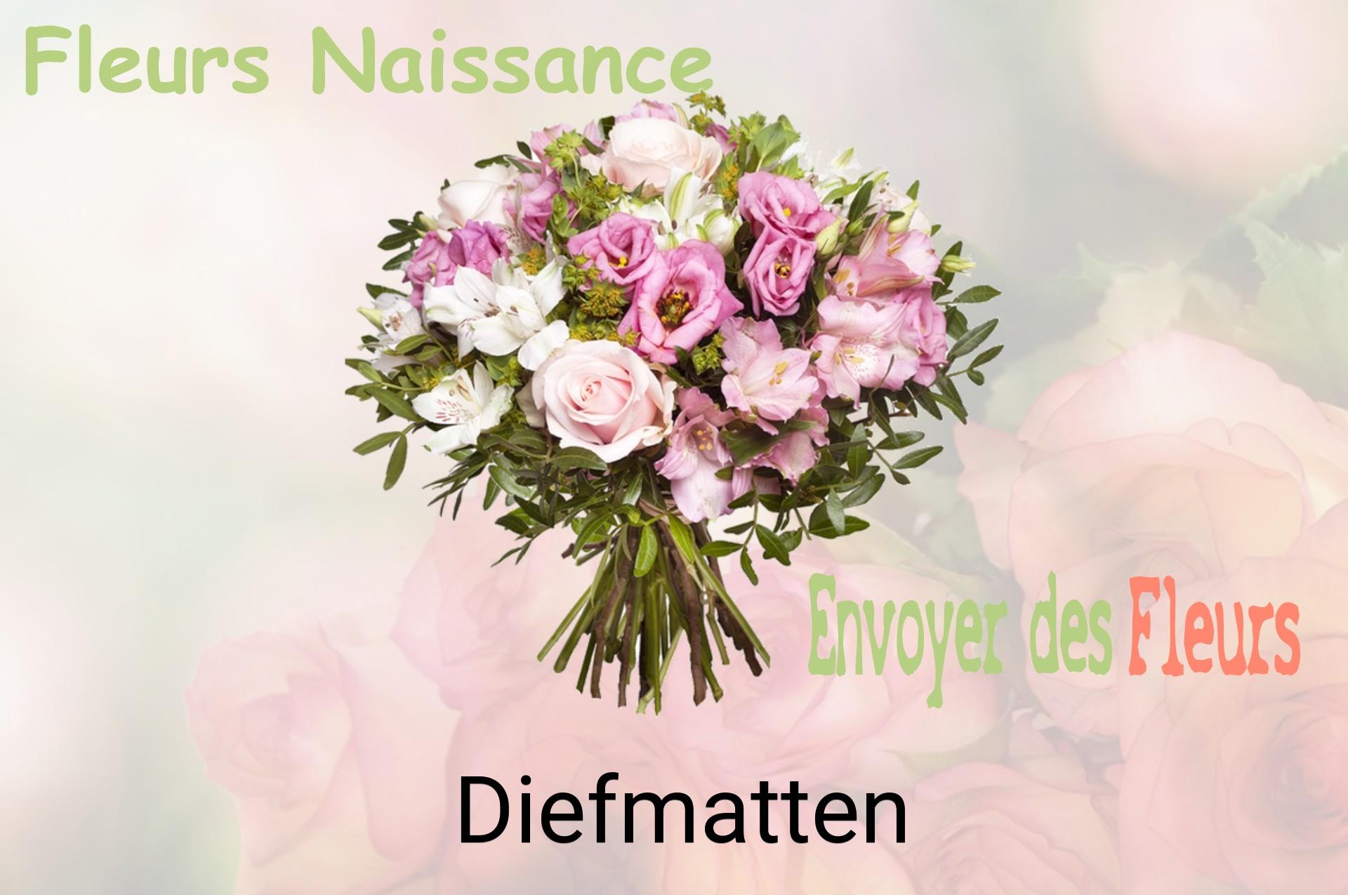 Bouquet de fleurs de naissance livré à Diefmatten